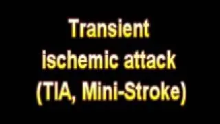 What Is The Definition Of Transient ischemic attack TIA, Mini Stroke