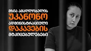 მზია ამაღლობელის უკანონო ადმინისტრაციული დაკავების მტკიცებულებები