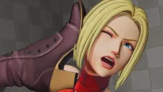 女性ファイター達がウィップにねじ伏せられる(KOF15)