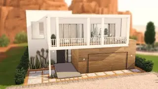 MODERN DESERT HOME [No CC] Sims 4 Speed Build (Stop Motion)