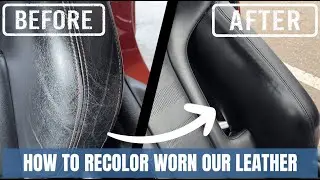 How To Restore A Worn Out Leather Car Seat With Recoloring Balm | BMW M4