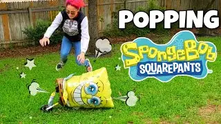 POPPING Giant Spongebob BALLOON! Amazon Made Us Pop Our Balloons!