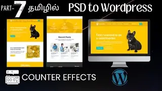 How to add Countdown effect | counter effect in wordpress| PSD To Wordpress | Elementor counter