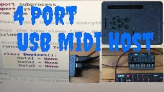 How To Create a 4 Port USB Midi Host From a Raspberry Pi