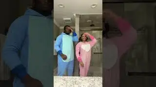 PJ PARTY 💝💙 #couple #miyanevaeh #dance #pajamas #matchingpajamas