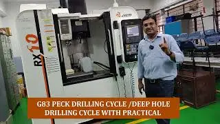 vmc programming - G83 peck drilling cycle - G83 drilling cycle - Vmc machine programming - #vmc