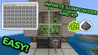 SIMPLE 1.21 CREEPER FARM TUTORIAL in Minecraft Bedrock (MCPE/Xbox/PS/Switch/PC)