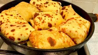Фантастические блинчики с творогом! Fantastic pancakes with cottage cheese!