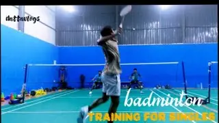 Badminton training for singles 1 vs 2 srikar vs koushik & israel | KAKINADA VARAHI ACADEMY 