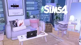 TINY APARTMENT FOR COLLAGE STUDENT 🐣 | CC+ | STOP MOTION | THE SIMS 4