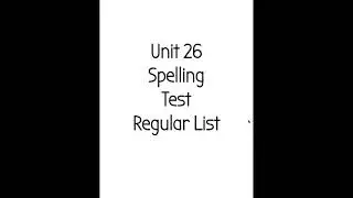 Unit 26 Regular Grade 2
