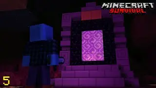 Into The Nether.. | Minecraft Survival | Ep.5