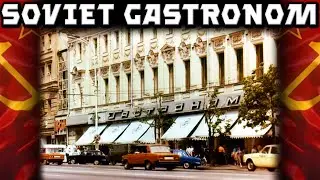 Food Shopping in the USSR. GASTRONOM Grocery Stores 