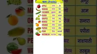 फलों के नाम #short #shortvideo #viral