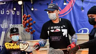 Amazing! Thailand Sweet Potato Balls Making