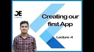 Creating our first app in Flutter |4| Flutter Bangla Tutorial | Mobile App Development | CodEnity