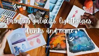 Painting galaxies is so much fun | Mystical landscapes | Drinks | 