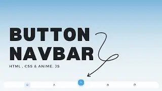 Navbar using HTML, CSS & Anime.js