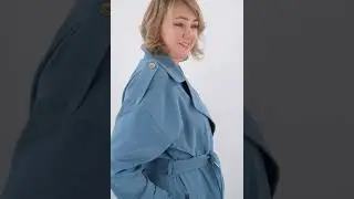 Хлопковый тренч из вареного денима
