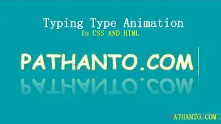 Typing Text Animation Css And HTML |Css wala