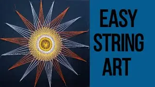 easy string art drawing #string_art #string_art_pattern