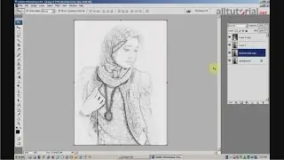 Cara membuat efek sketsa pada photoshop cs3