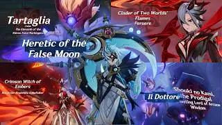 All Fatui Harbinger Boss Transformation Cutscenes | Genshin Impact