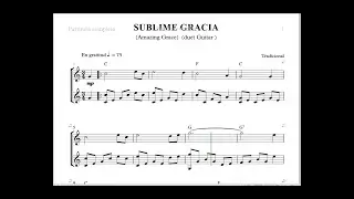 SUBLIME GRACIA Amazing Grace duet guitar