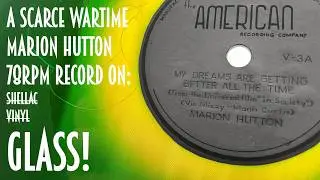 A wartime 78rpm record recorded on GLASS!