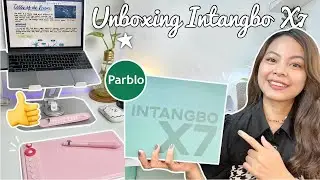 Parblo Intangbo X7 Unboxing, Driver Installation, Testing & First Impression ❤︎ Emmy Lou