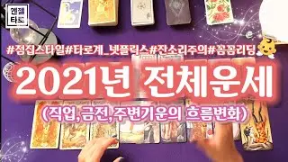 [타로]2021년, 당신의 인생흐름 미리보기👀ㅣ직업,금전,대운,피해야 할 것들☝️