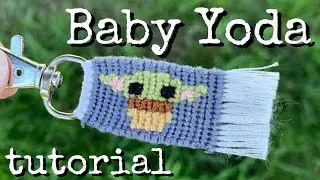 baby yoda keychain tutorial (advanced) || friendship bracelets
