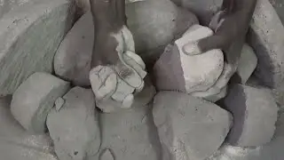 Crunchy Soft Charment Dry Crumbling on Floor & Powder Play ASMR (ov)