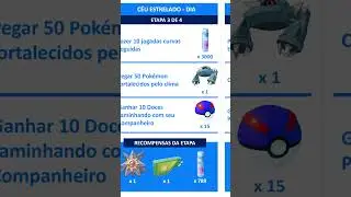 Céu Estrelado - Dia | Pesquisa Especial | Pokémon GO #shorts