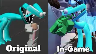 Rainbow Friends Chapter 2 Original vs In-Game Animations + Jumpscares [ROBLOX]