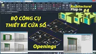 ProgeCAD Architecture plug-in #4 | Hướng dẫn sử dụng bộ công cụ vẽ cửa chuyên nghiệp (Openings)