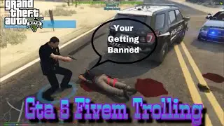 Gta5 Roleplay Fivem Trolling Pretending To be Admin *Gets Banned*
