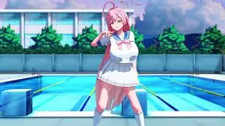 Blue Archive : Urawa Hanako ~ La La Love (remix) [MMD]
