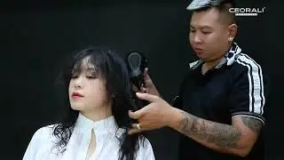 HƯỚNG DẪN UỐN TÓC SÓNG XOĂN TẦNG CAO VỚI KEM UỐN CEORALI AMIPLEX TRÊN NỀN TÓC KHỎE