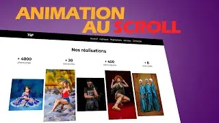 Comment animer un site web lorsqu'on scrolle?