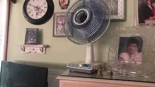 Blue Super Deluxe Desk Fan