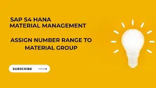 SAP MM-Assign Number Ranges To Material Group | Configuration of Material Master