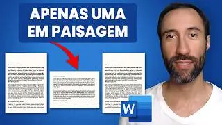 Como Deixar Apenas Uma Página em Paisagem no Word