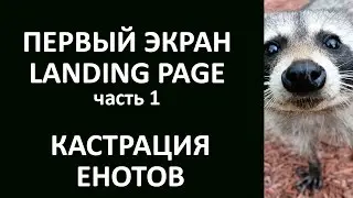 Первый экран Landing Page. Триггеры лендинг пейдж - ТриггерПак Adobe Muse