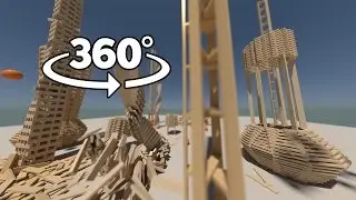 Plank World 360° | Physics Simulations in Virtual Reality (Stereoscopic 360°)