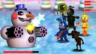 FNaF World #2 Щит и Кошмарный Фредди.