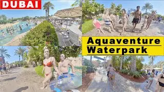 Atlantis Aquaventure Waterpark 4k Part 1 | Dubai UAE | दुबई का सबसे शानदार वाटरपार्क 🇦🇪