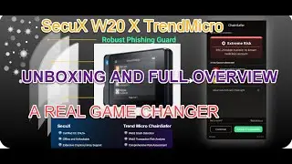 Crypto Cold Wallet SecuX W20 X TrendMicro unboxing & Overview