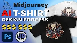 Using AI to Design, Mockup and Sell T-Shirts!! [ Process Tutorial ]