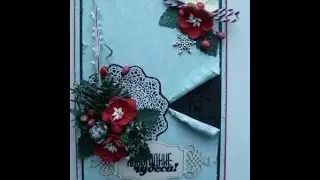 Скрапбукинг Новогодняя открытка
